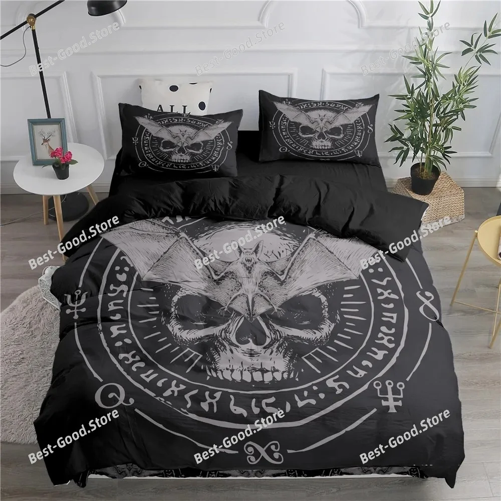 Halloween Flying Vampire Bedding Set Bat Duvet Cover Witchcraft Magic Comforter Cover Full Twin King Queen Polyester Quilt Cover
