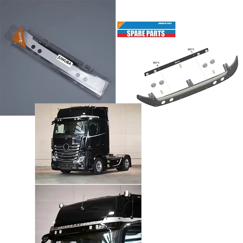 1/14 RC Toy With Led 1 Plastic Daytime Simulation Mirror For Scania 770s For Benz 3363 For Volvo FH16 For Man Truck DIY Parts