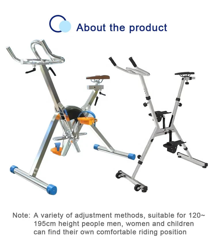 Shuiguan Stainless Steel Water Exercise Bike Premium Pool Tool & Accessory for Swim Training & Workout in Swimming Pool