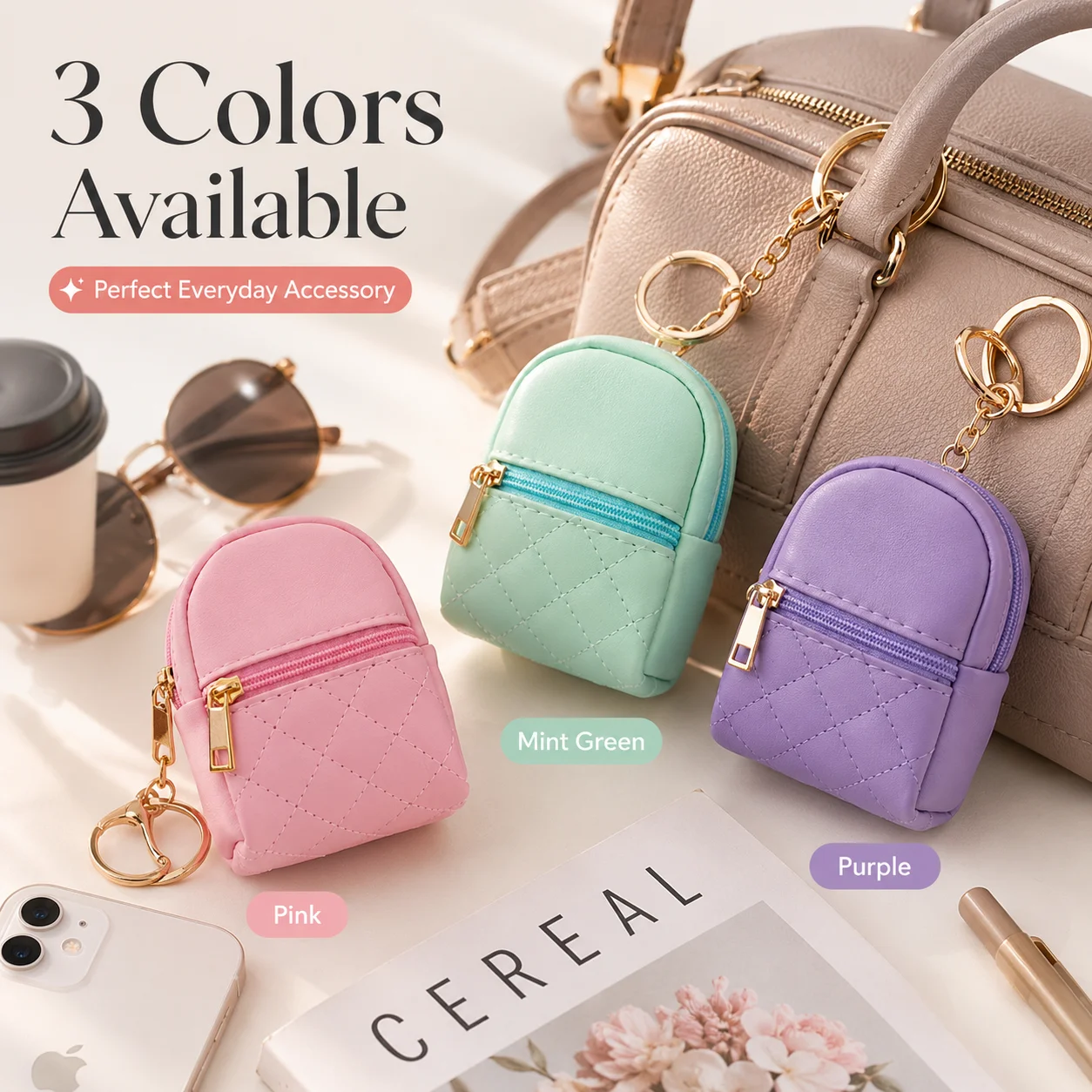 Mini Coin Purse Keychain Portable Earphone Pouch Small Wallet Creative Bag Pendant Fashion Storage Accessory