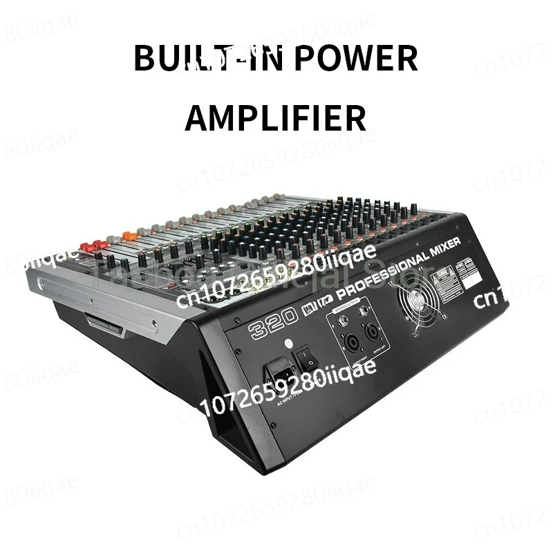 Mixing Console 12 Channels Audio Mixer Professional Mixers with 48V Prower Bluetooth USB  Digital Console for DJ Bar Show2x1200