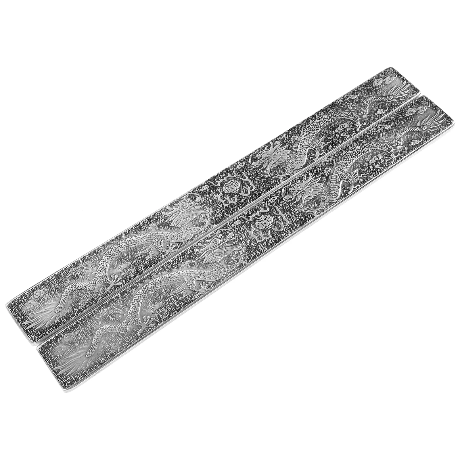 

Tibetan Silver Paperweight for Chinese Calligraphy Decor Four Treasures of The Study Kit Weights Decorative