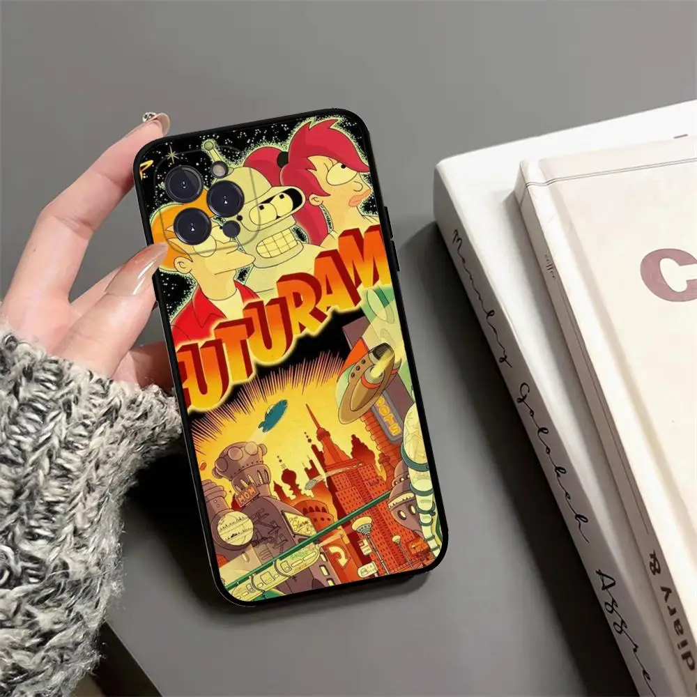 Funny Cartoon F-futurama Robot Phone Case For IPhone 15 14 13 12 Mini 11 Pro XS Max X XR SE 6 7 8 Plus Soft Silicone Cover