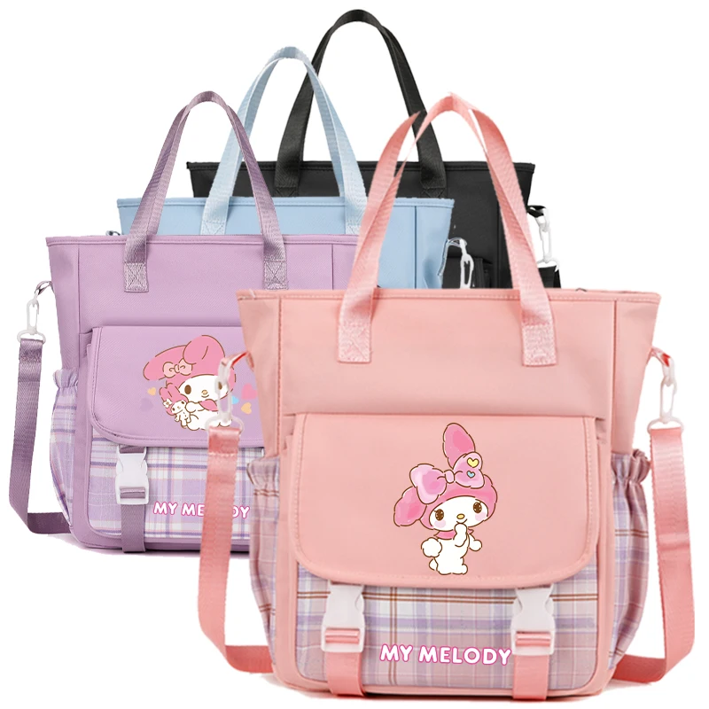 

My Melody Crossbody Bag Shoulder Bag for Teenager Girl Boy Back To School Handbag Messenger Bag Ladies Leisure Tote Bag Mochilas