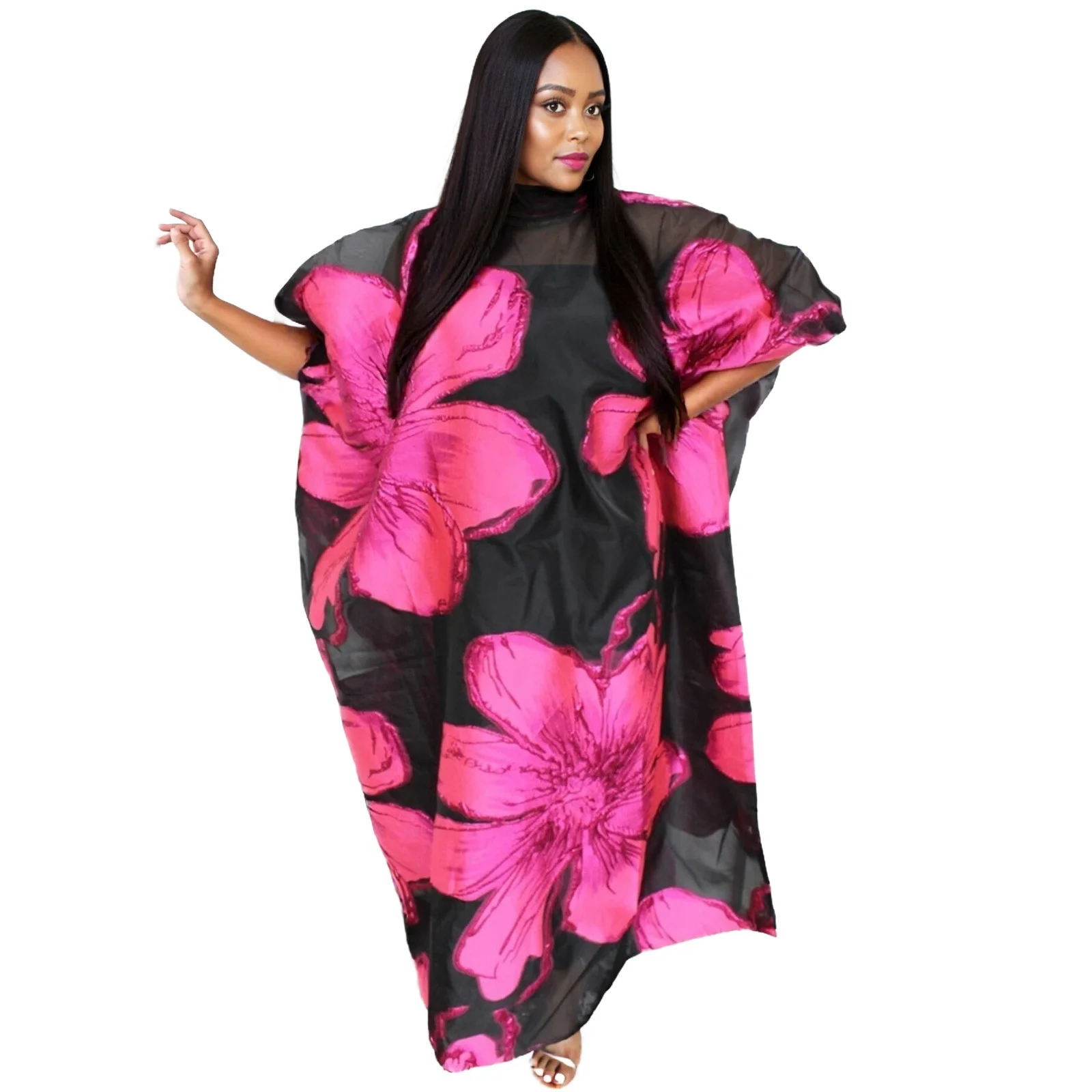 Tenue africaine pour femmes Abaya broderie grande taille robe d'église de fête élégante