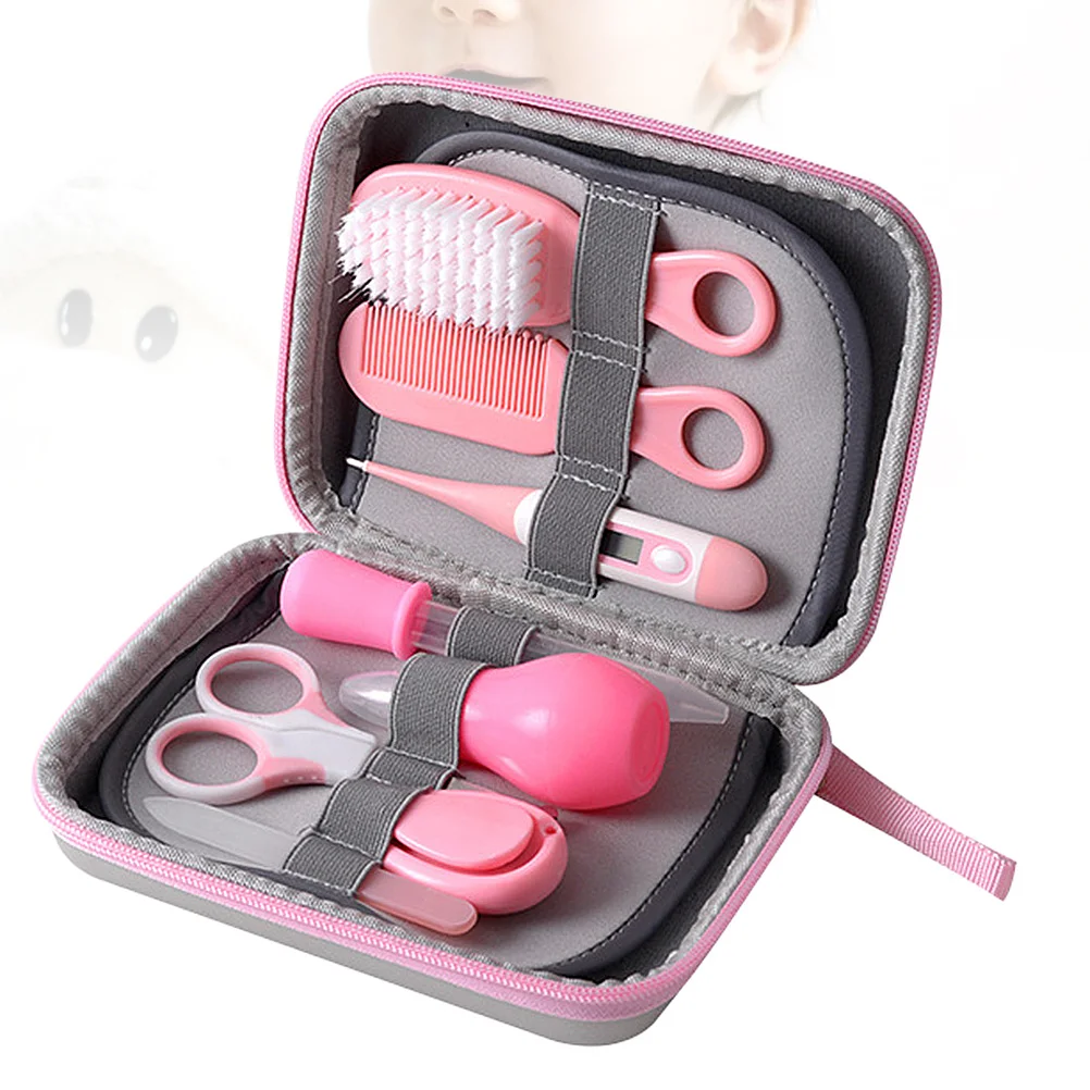 

8 in 1 Newborn Care Kit Safe Baby Nail Cutter with Stainless Steel Tips Easy to Use Grooming Tool for First Time Parents