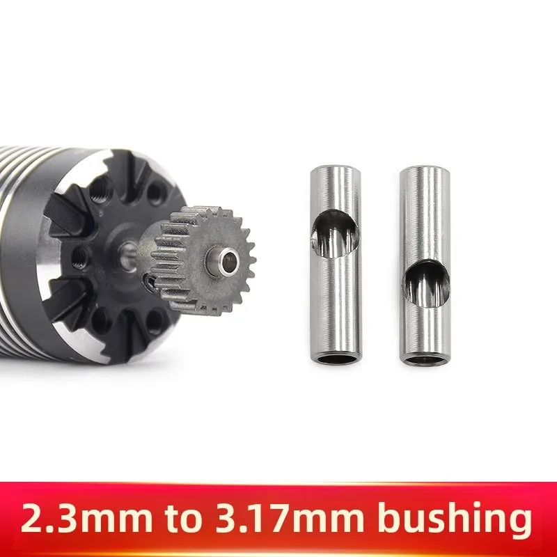 

Переходная втулка вала двигателя Haoying Mini16 — переходник диаметром от 2,3 до 3,17 мм, сверхлегкий, 0,3 г, для шестерни шестерни 3,17 мм