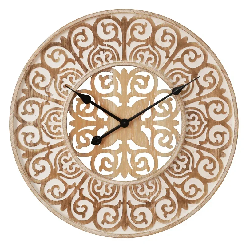 Round Fashion Wall Clocks  Luxury Minimalist Nordic Restaurant Art Mural Reloj De Pared Home Decoration