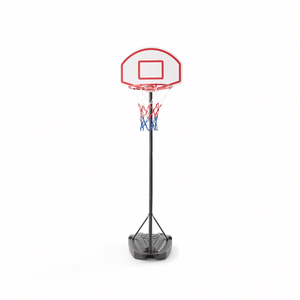 2026 PE Adjustable Customized Foldable Kids Portable Basketball Hoop Stand with Backboard Easy Assembly Black for Indoor/Outdoor