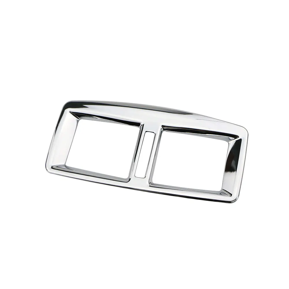 Chrome Car Rear Air Vent Outlet Frame Cover Decoration Sticker Trim for Peugeot 3008 2014 2015 Interior Accessories