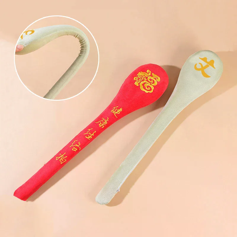 Extended Back Massage Hammer Meridian Beat Stick High Elasticity Velvet Massage Pain Relief Slap Stick Massager