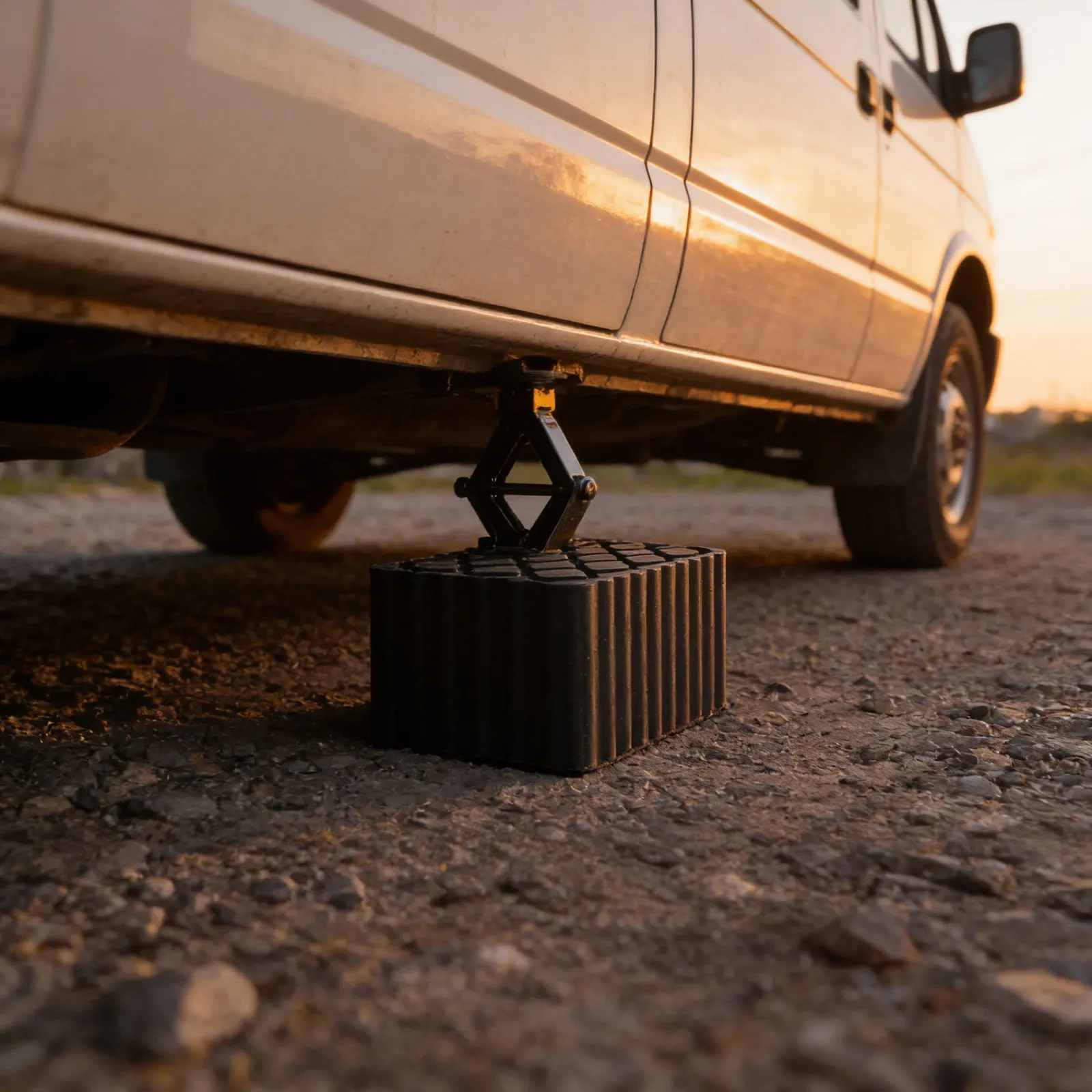 Rubber Car Lift Block Heavy-Duty Shock Absorber Cushion 4.7x3.1x3.1 Auto Floor Jack Spacer Pad Jack Stand Pads Shockproof Buffer