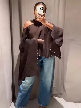 Women's Loose Cropped Cloak Jackets for Women 2026 Summer Rivet Scarf New In Cape Coats And Jackets Holiday Casual Poncho 4 Women's Loose Cropped Cloak Jackets for Women 2026 Summer Rivet Scarf New In Cape Coats And Jackets Holiday Casual Poncho 4