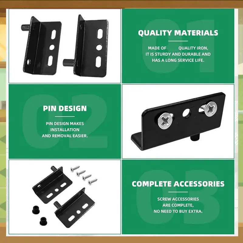 

12 Sets Pivot Hinges With Bushing Concealed Shaft Cabinet Door For Wood Doors, Drawers-BAAX