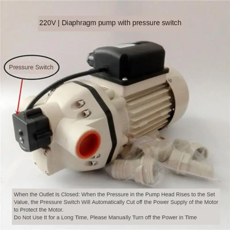 220V 400W Electric Urea Car Urea Solution Filling Self-Priming Pump Diaphragm Pump