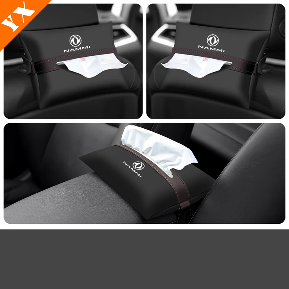 

2024 2025 2026 для dongfeng nammi BOX, аксессуары, черная коробка для салфеток на спинку автомобиля, ящик для хранения автомобильного сиденья, ящик для хранения крючков на сиденье
