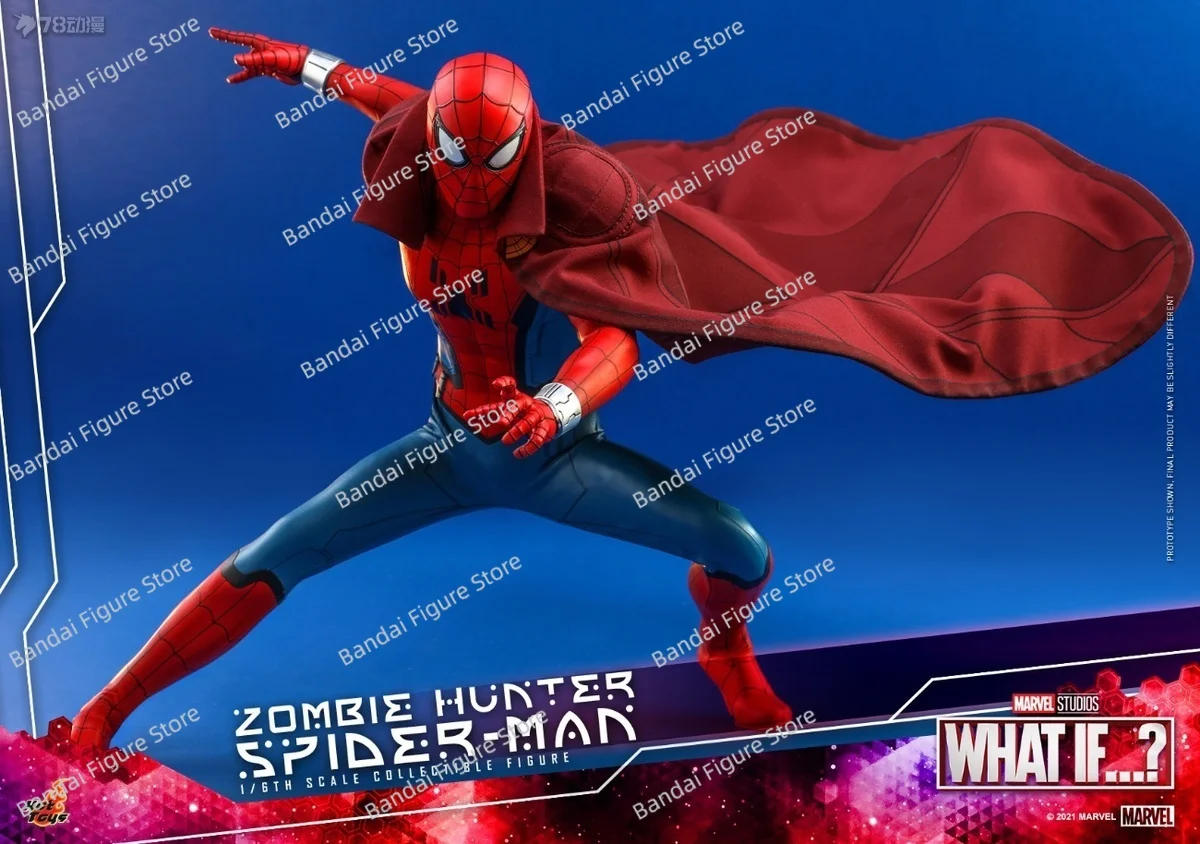 ฟิกเกอร์แอ็คชั่น HOTTOYS HT TMS058 1/6 นักล่าซอมบี้ สไปเดอร์แมน ถ้าอย่างนั้นแล้วมันจะเป็นอย่างไร? ฟิกเกอร์ด็อกเตอร์สไปเดอร์แมนจากซีรีส์การ์ตูนขนาด 12 นิ้ว