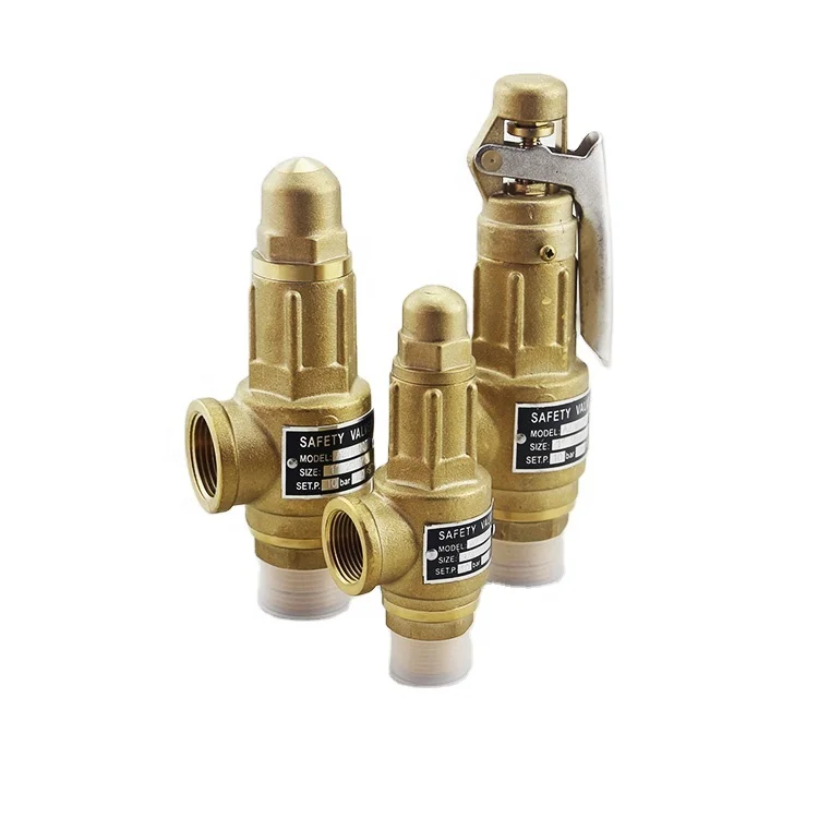 Safety Valve,adjustable High Pressure Air Relief Valve Water Overflow Valve DN15-DN50 Thread S10 Bronze Brass Stainless Steel CE