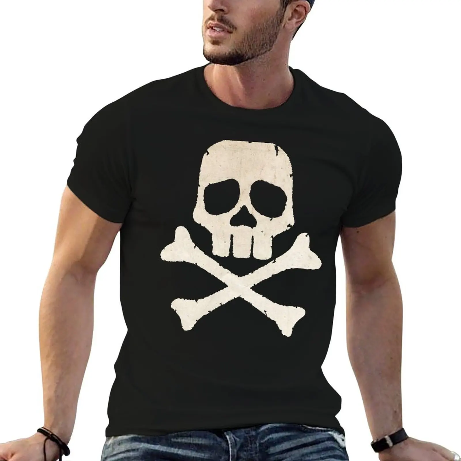 

Captain Harlock Skull T-Shirt t shirt for man man graphic t shirt T-Shirt
