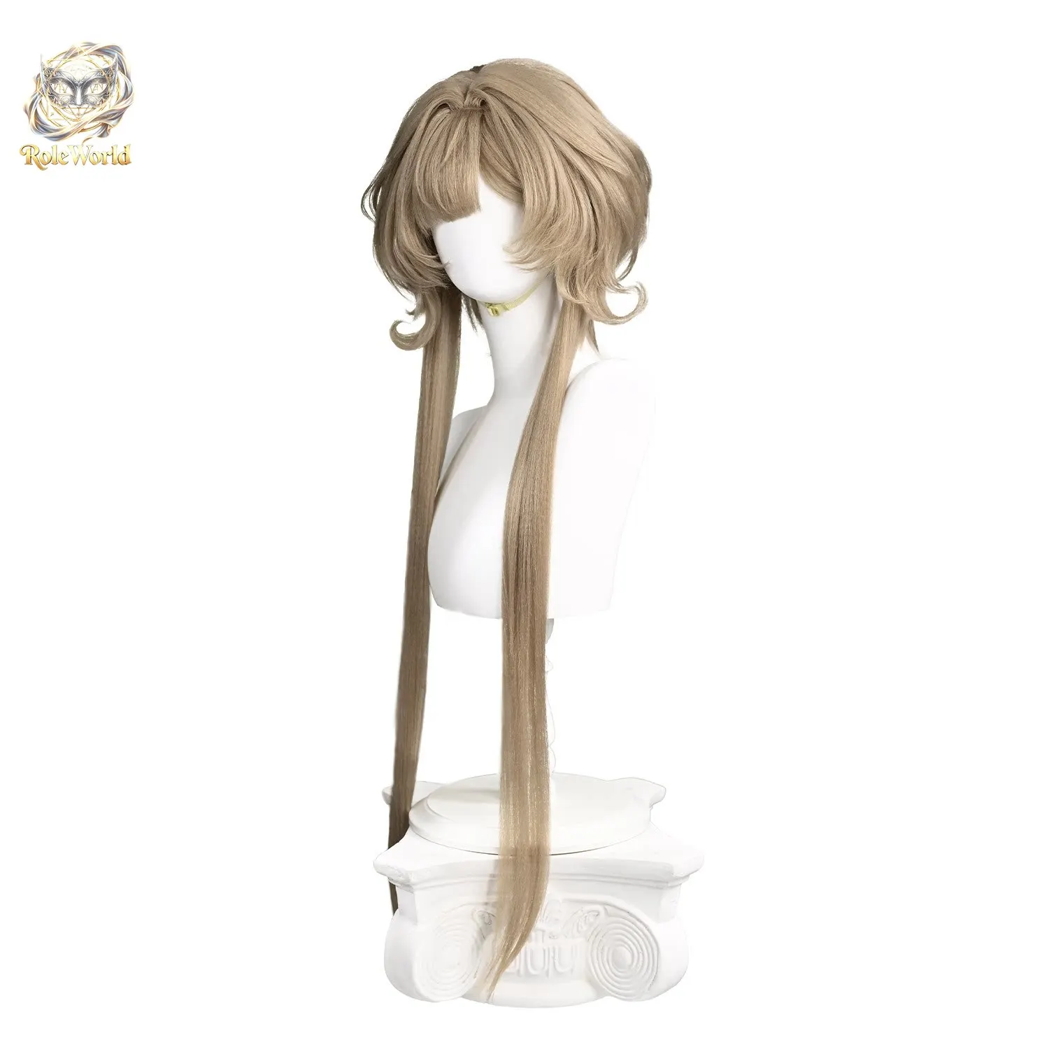 Neue Genshin Impact Sandrone Puppet Cosplay-Perücke im alten Design, hitzebeständige Haarrequisiten für Comic Con Halloween