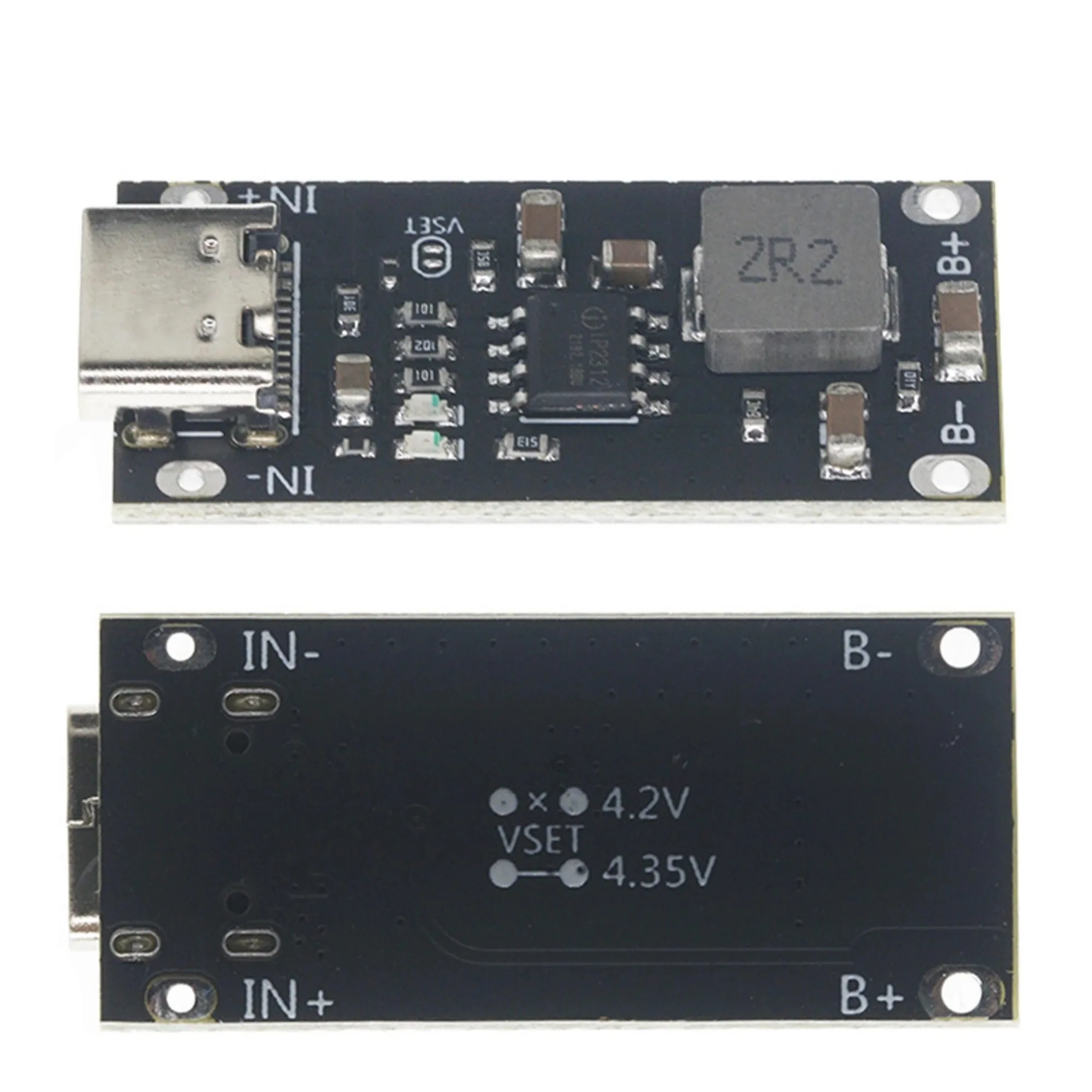 High Efficiency USB Type-C High Voltage Input 3A Polymer Triple Lithium Battery Fast Charging Board IP2312 CC/CV Mode 5V To 4.2V