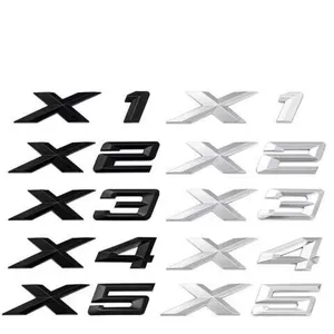 3D Black Car Fender Kofferabzeichen Aufkleber für BMW x1 x2 x3 x5 x6 x7 xDrive 18d 30d 30d 35d 40d 48d 50d Emblem Logo Accessoires 8 Hauptverkäufe BMW x6 Emblem - №2