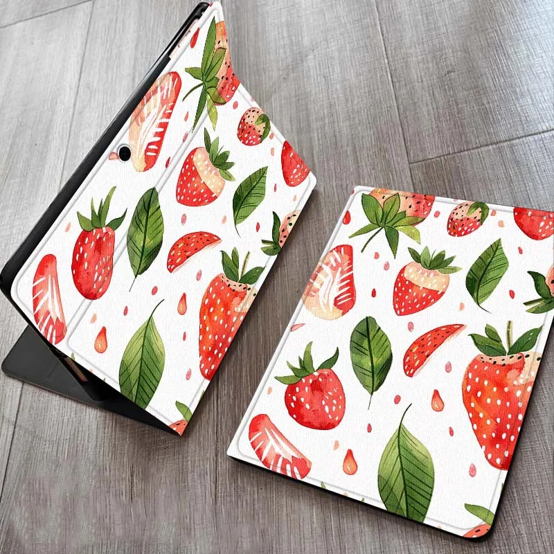 

Strawberry Pattern Print For OPPO Realme Pad Air X 10.36 11 Inch Tablet Case