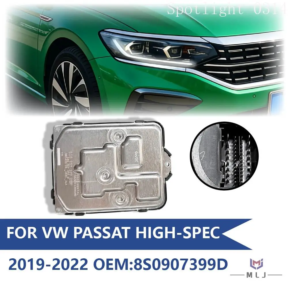

8S0907399D For Volkswagen Passat 2019 2020 2021 2022 High Version LED Headlight DRL Driver Control Module Unit 8S0 9073 99D