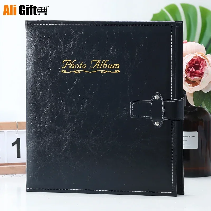 6 Inch 800 Pockets Insert  PU Leather Photo Album Large Capacity Family Baby Wedding Foto Albums Picture Book Gift for Friends