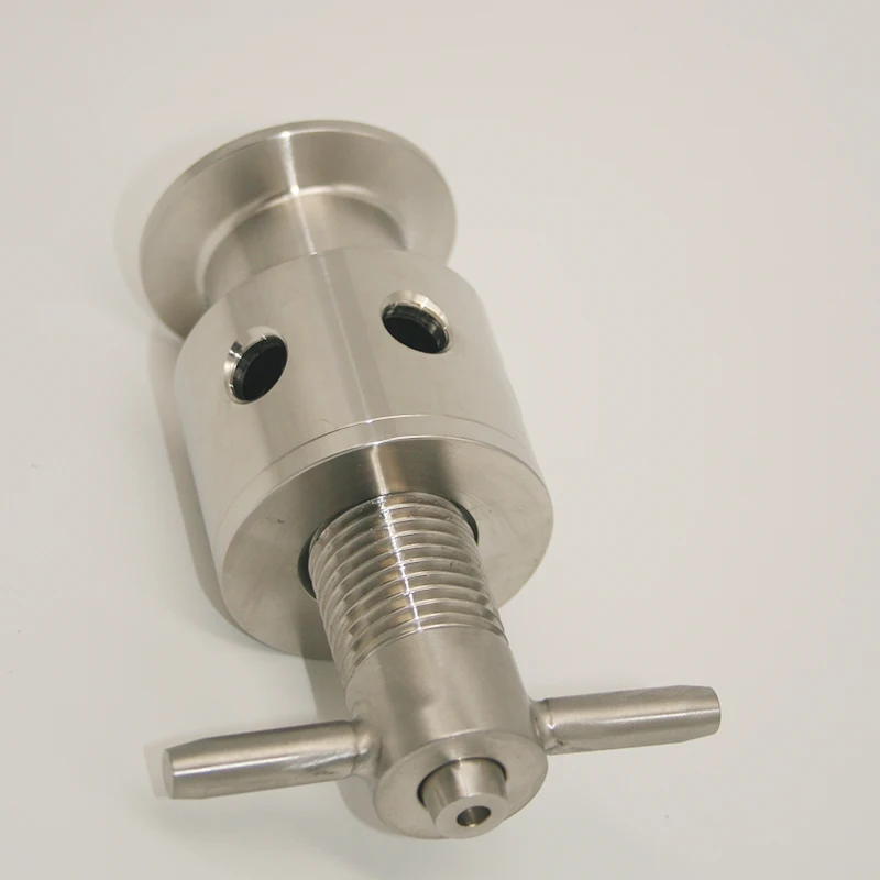 304 stainless steel exhaust valve/quick installation relief /spring type safety valve/clamp type sanitary