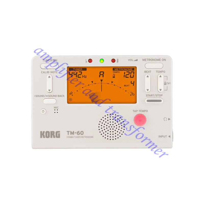 Afinador Korg TM60, metrónomo de afinación de saxofón/ violín/guitarra, metrónomo universal