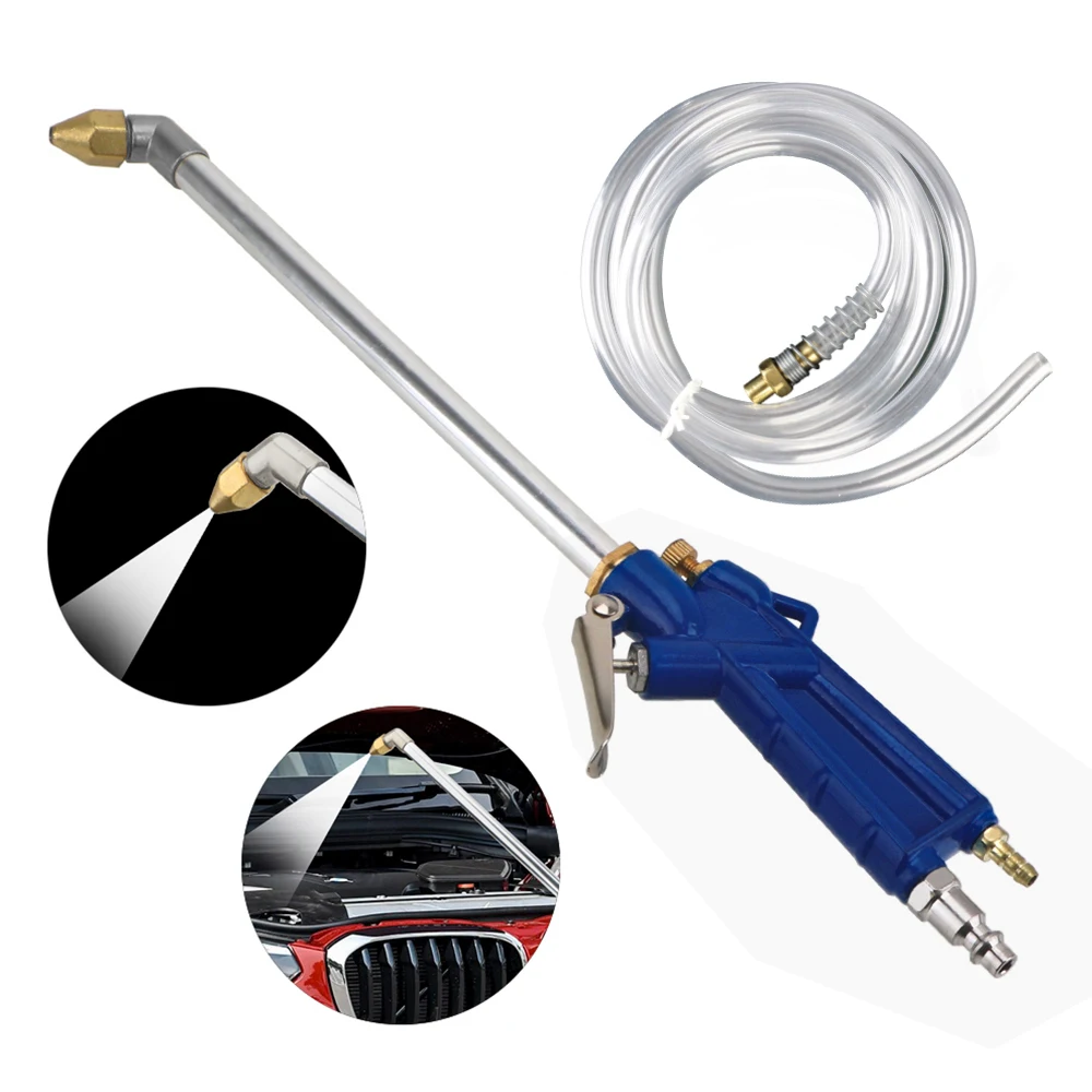 

High Pressure Gun Washer Cleaning Car Oil Cleaner Wheel Tire Roof Wash Tools Long Pipe Pneumatic 1m Hose Motorcycle Accessories