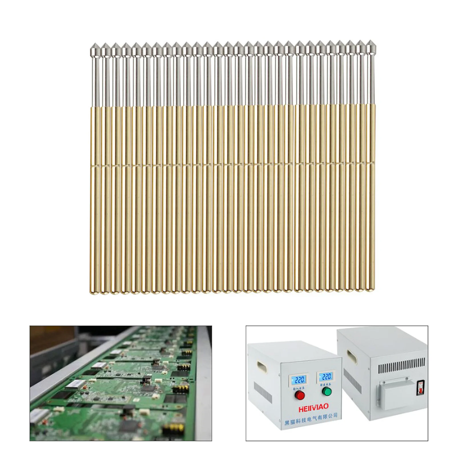 

E2 Spring Test Probe Cone Pogo Pin Tools PCB Testing Probe 3A Cone Head Test Probe Spring Test Probe Testing Neddle