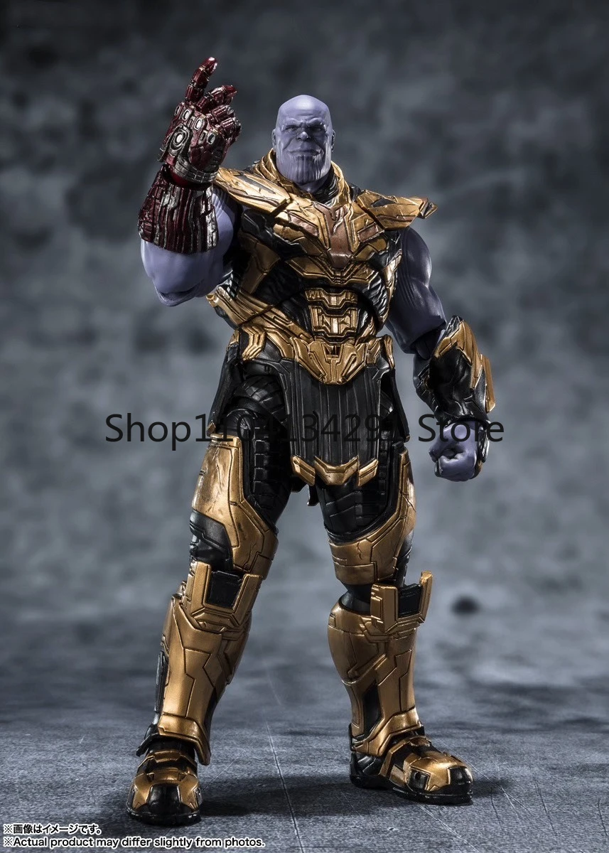 ของแท้จาก Bandai SHF Avengers: Endgame Infinity Legend Thanos แอ็คชั่นฟิกเกอร์ของเล่นของขวัญวันเกิดของสะสม