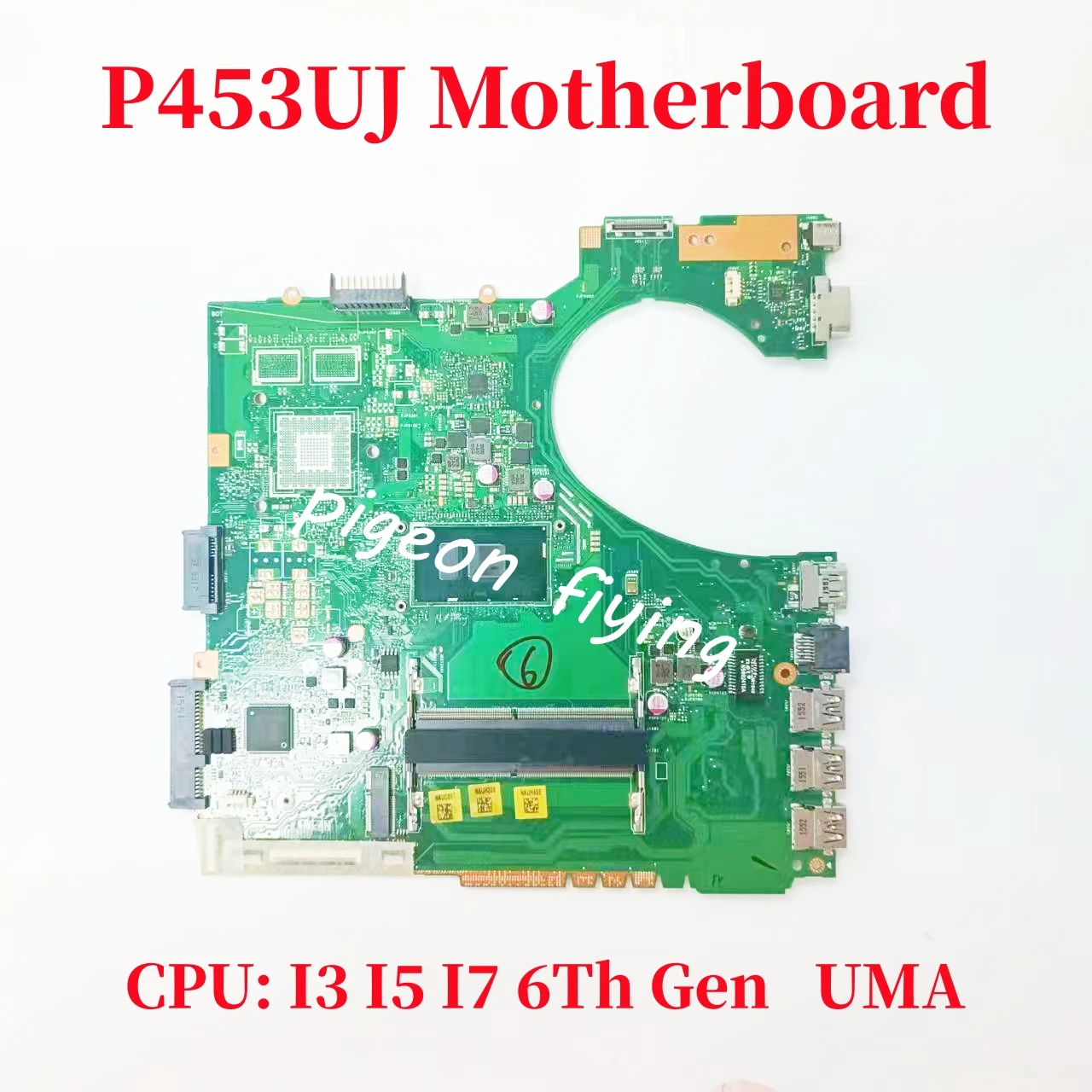 P453UJ Mainboard For ASUS P453UA PRO453U PRO453UJ P453U Laptop Motherboard CPU: I3-6100U I5-6200U I7-6500U UMA DDR4 100% Test OK