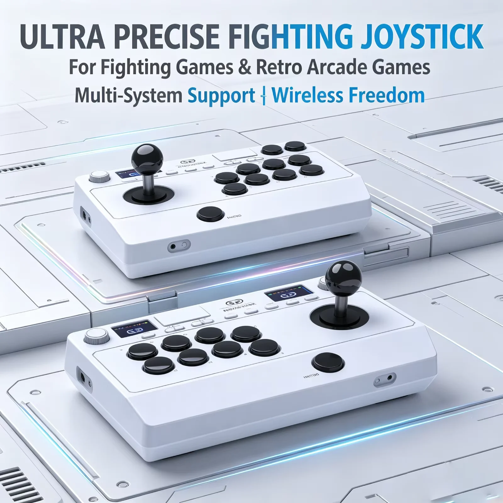 Wireless Fighting Game Arcade Stick for PS5 PS4 PC Switch Joystick Controller Android iOS Compatible Game Accessories