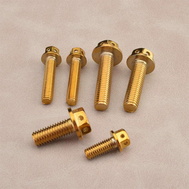 M4 M5 M6 M8 M10 304 Hex Hexagon Socket Screws Alloy Steel Titanium Plating Gold Screw Length