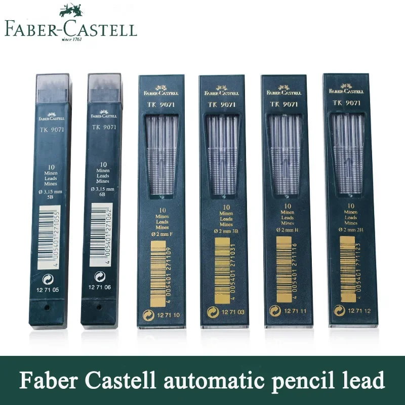 Faber Castell TK 9071 Leads Refill 2.00mm/3.15mm  Super Polymer Premium Strong Dark Smooth Lead for Mechanical/Automatic Pencils