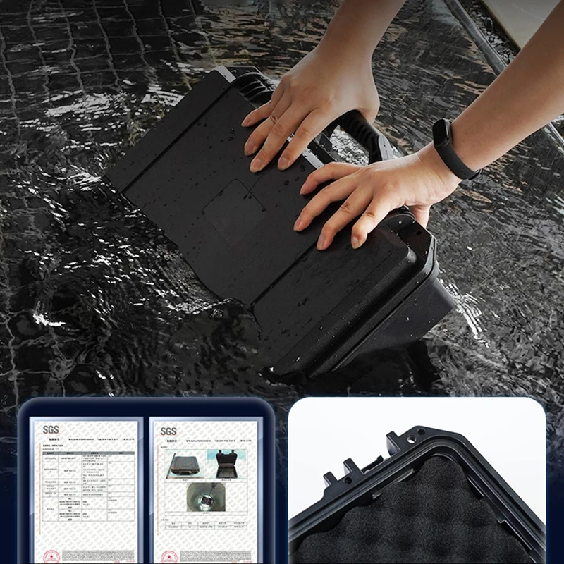 6/8/12 Grid New  Waterproof Watch Storage Box Anti Drop Safety Watch Box Equipment Instrument Storage Box Toolbox