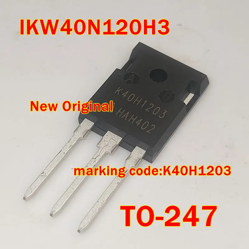 

1pcs to 100pcs IKW40N120H3 TO-247 New Original marking code:K40H1203 Insulated Gate Bipolar Transistor, N-Channel