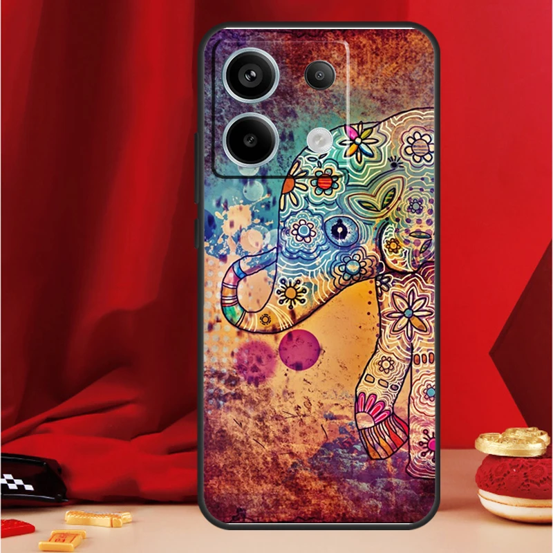Cute Elephant Case For Xiaomi Redmi Note 13 Pro 12 11 9 10 Pro 12S 11S 10S 9S Redmi 12 10C 12C 13C Cover