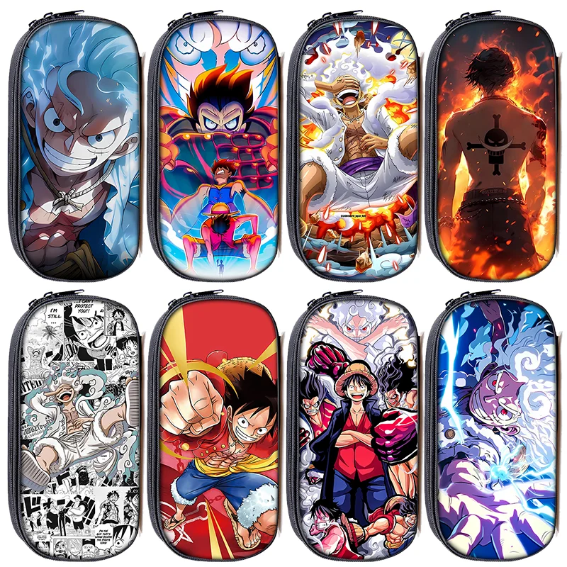 One Piece Pencil Case Luffy Gear 5 Nika Sun God Anime Print Stationery Box School Supplies Pen Bag Student KidsBoys Girls Gifts