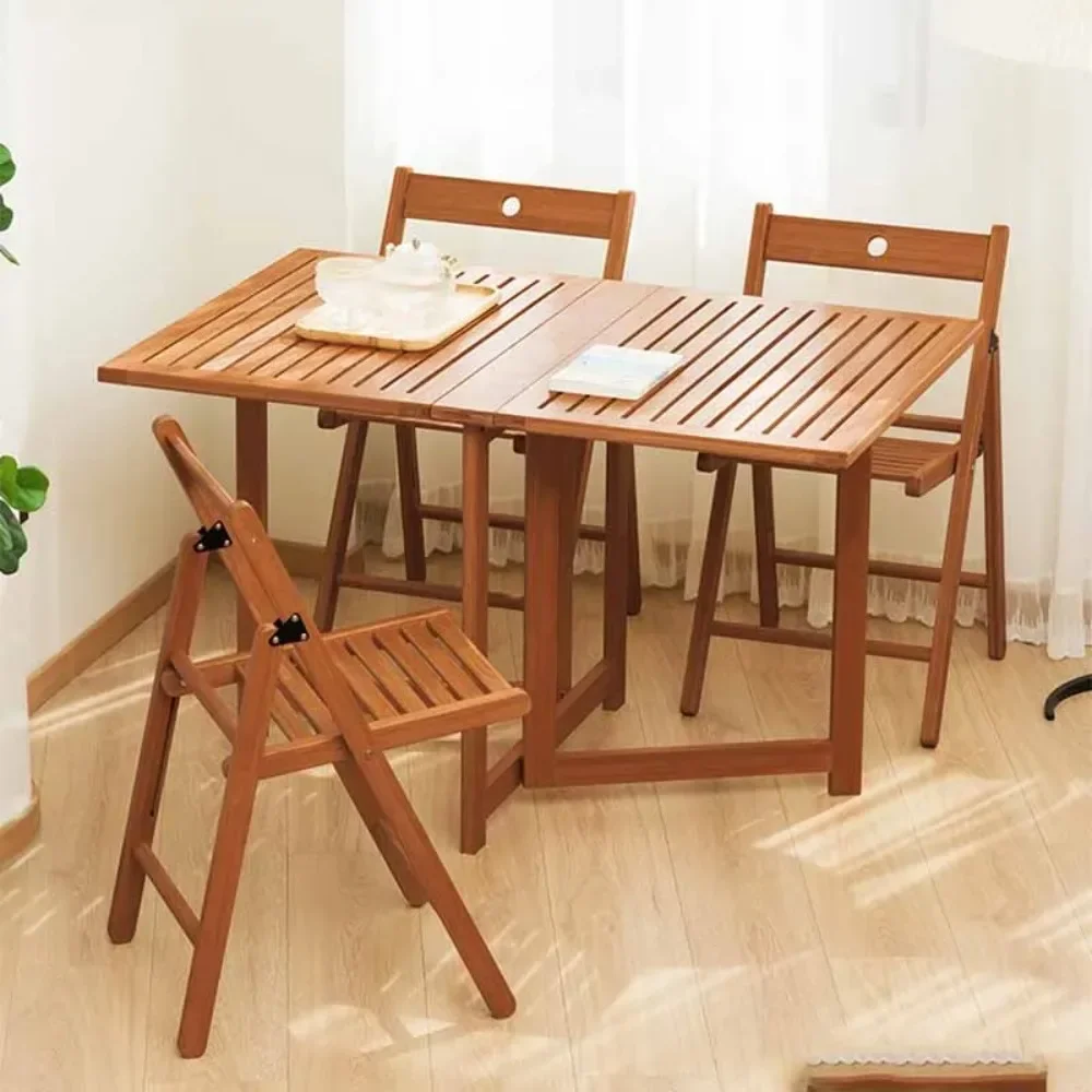 

z Portable Folding Dining Table Luxury Wood Living Room Antique Modern Dining Table Portable Square Unique Mesa Comedor Furnitu
