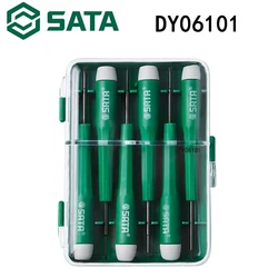 Sata DY06101 Maintenance Tool Small Screwdriver, Slotted Cross Mini Clock Laptop 6pcs