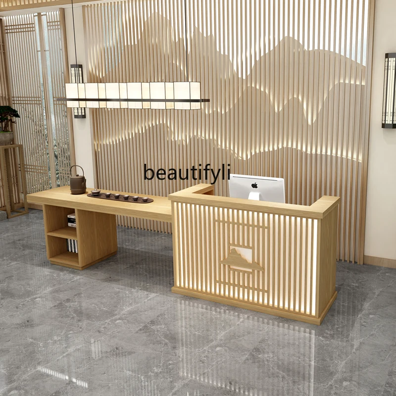 Log checkout page Tea table Health center Reception desk B & B bar Beauty salon Tea house Front desk