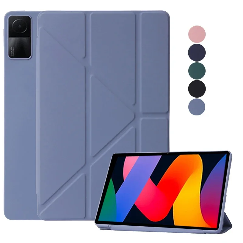 For Xiaomi Redmi Pad SE 10 61 11 2023 Case Multi-folding Stand Soft Silicone Back Magnetic Shell for Redmi Pad SE Tablet Case