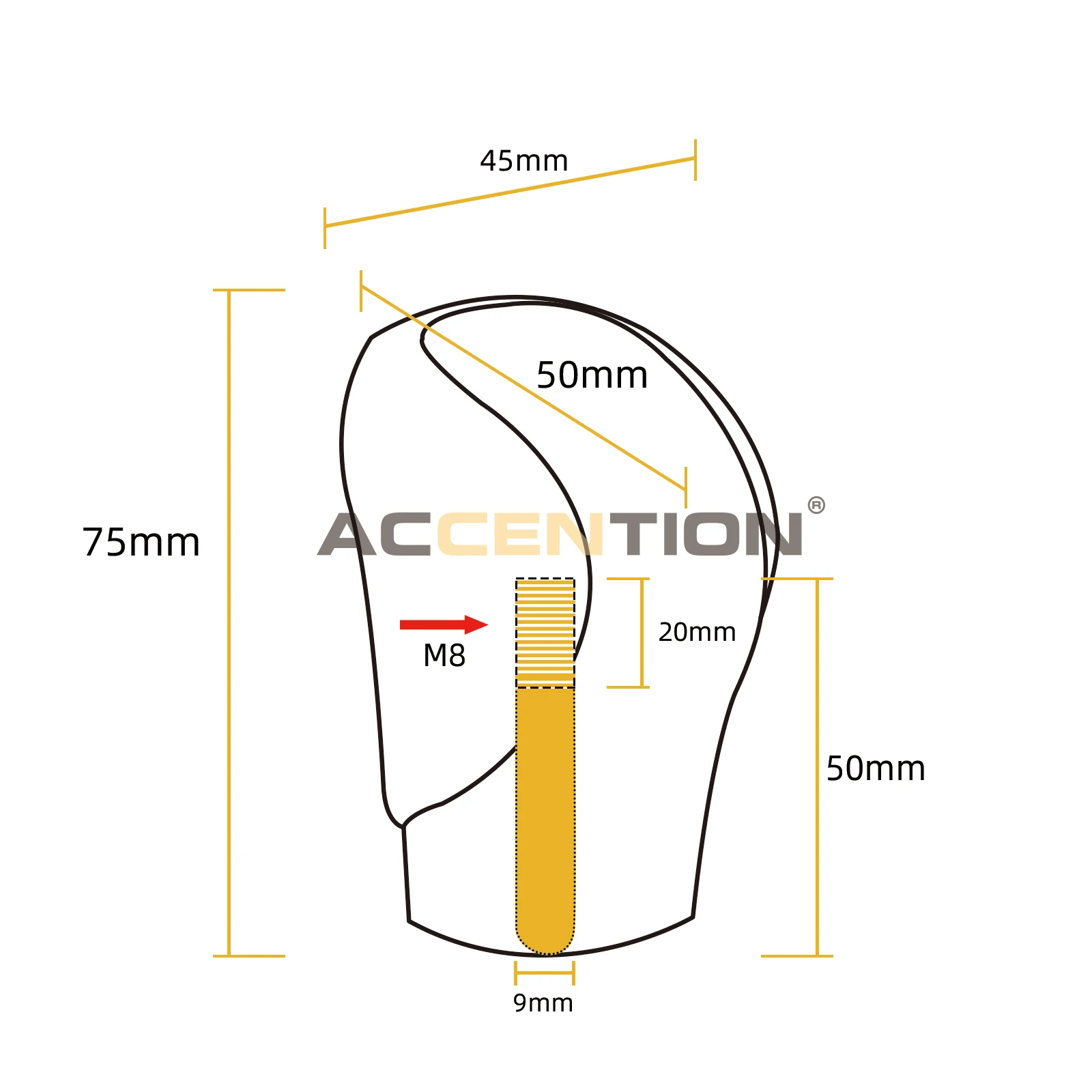 Leather Gear Shift Knob For Lexus ES GS-450H GX IS-300 NX-300H RC-300 RX-350 2015-2021