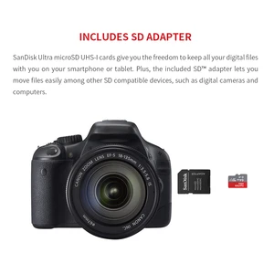 Sandisk Micro SD TF Flash Card Ultra A1 V10 C10 U1 32GB 64g 128g 256g 512g 1tb for Nintendo Switch phone camera 6 Main Sales Card SD - №1