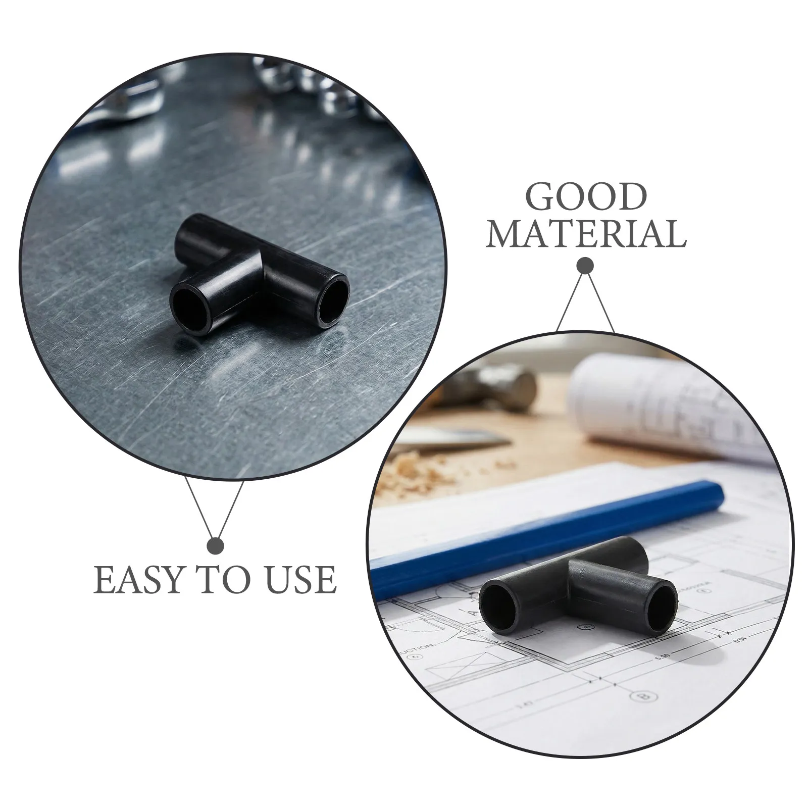 20Pcs Closet Shoe Rack Connectors Plastic 3-Way Tube Joint for Modular Storage Organizer Wardrobe Repair Tube Coupling Adapter