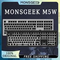 MONSGEEK M5W Wireless Mechanical Keyboard Kit 3-mode Aluminum Alloy RGB Gasket Long Endurance Custom Gaming Keyboard DIY Kits